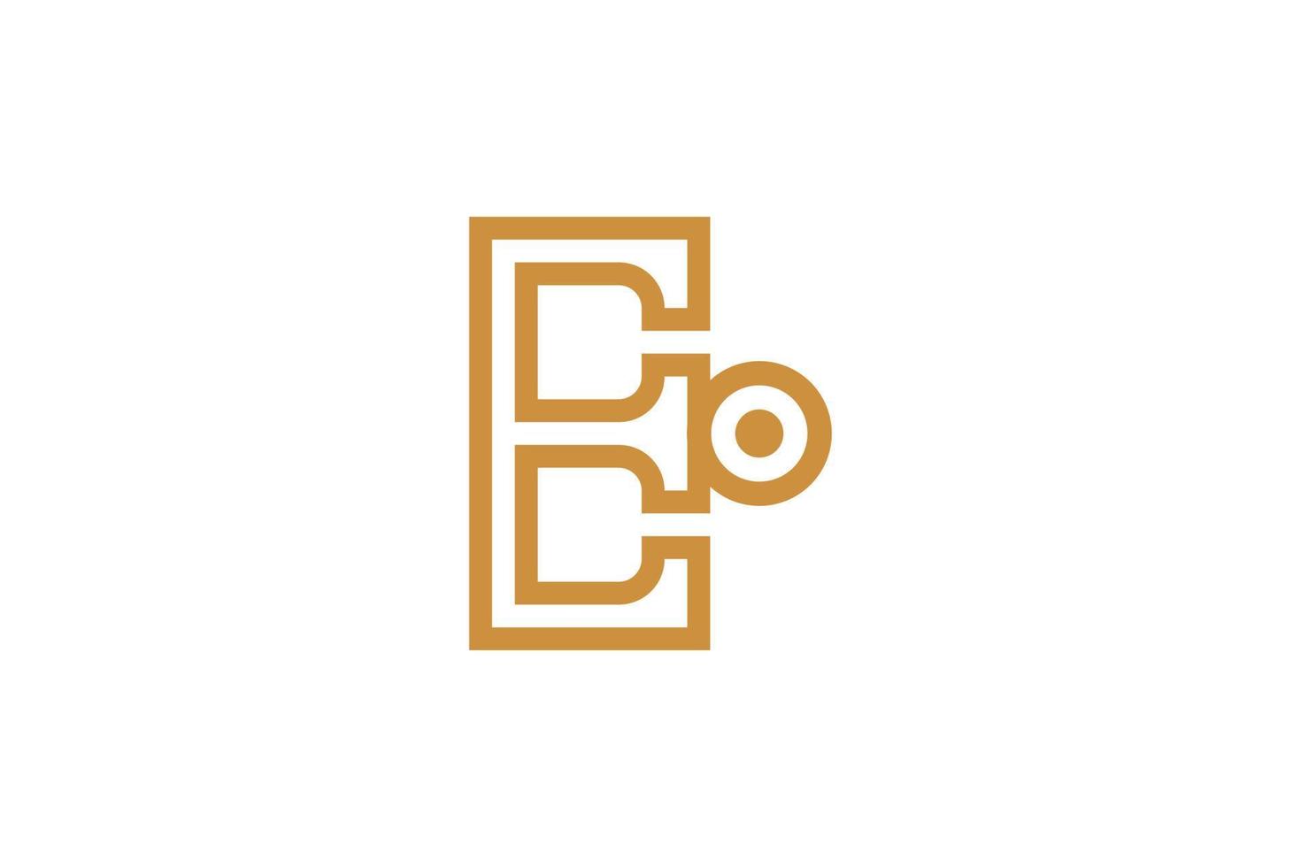 Alphabetical Letter E Logo vector