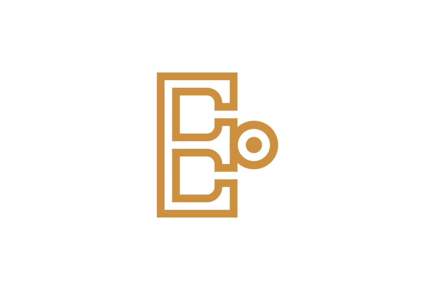 Alphabetical Letter E Logo vector