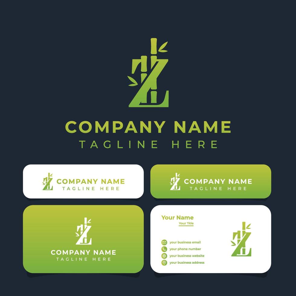 letter Z bamboo logo, suitable for any business related to bamboo with Z initials. vector