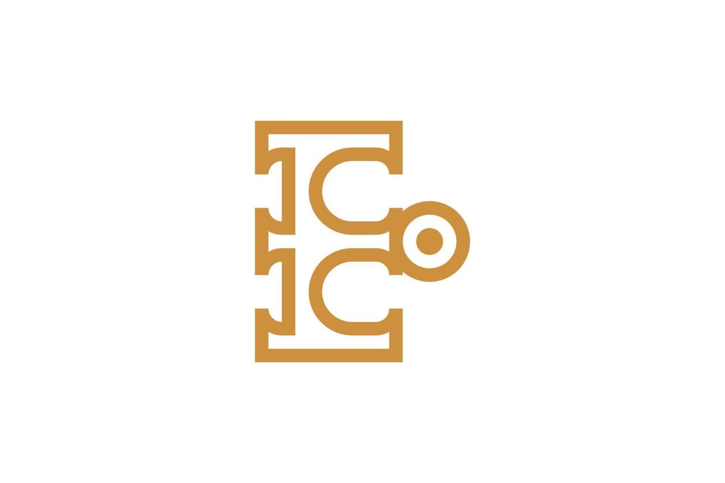 Alphabetical Letter E Logo vector