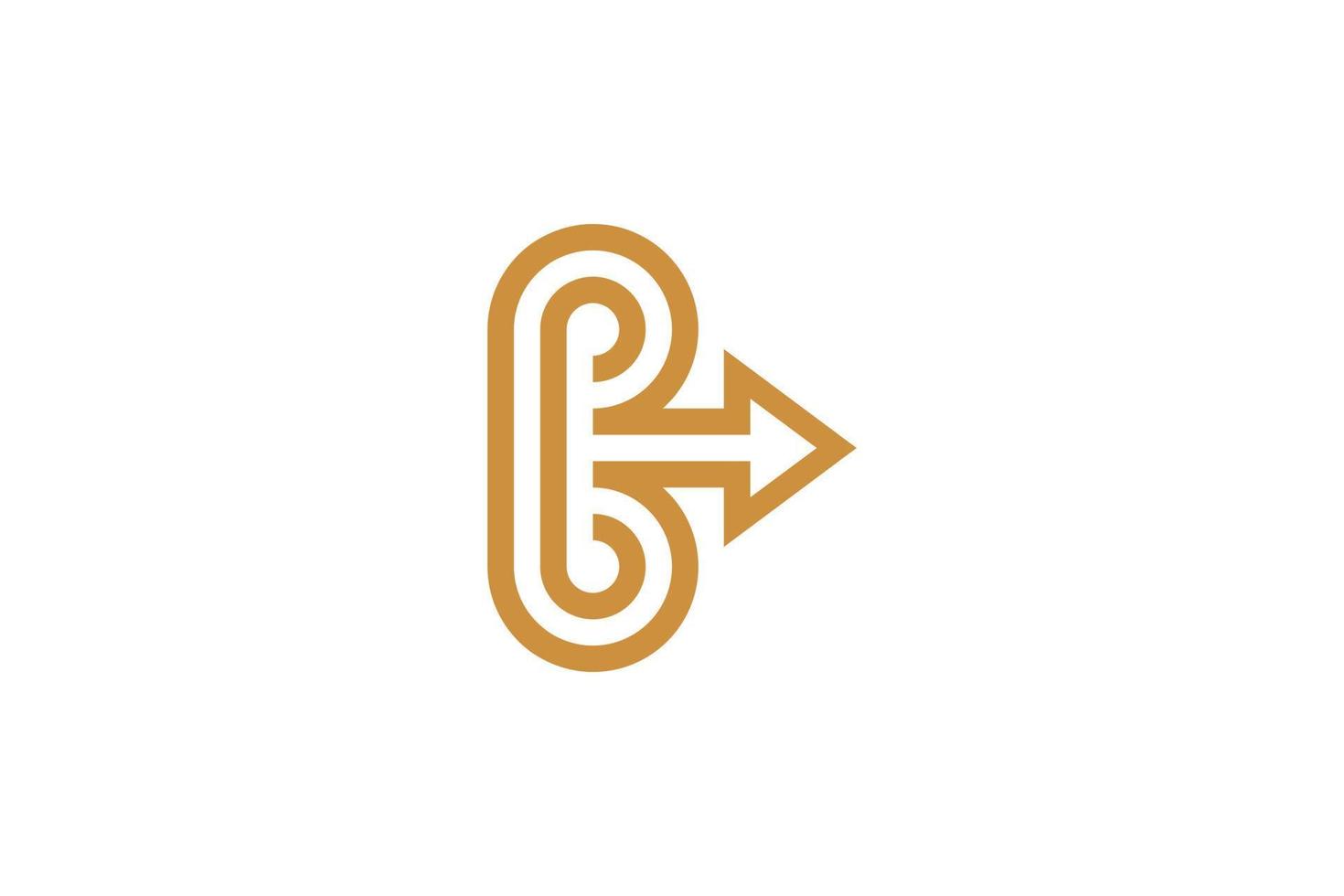 Flat Design Letter F Logo Template vector