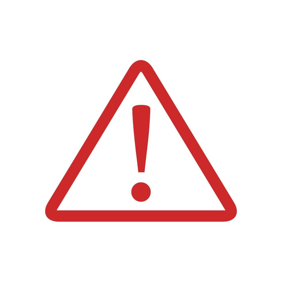 Warning sign icon vector simple 14415436 Vector Art at Vecteezy