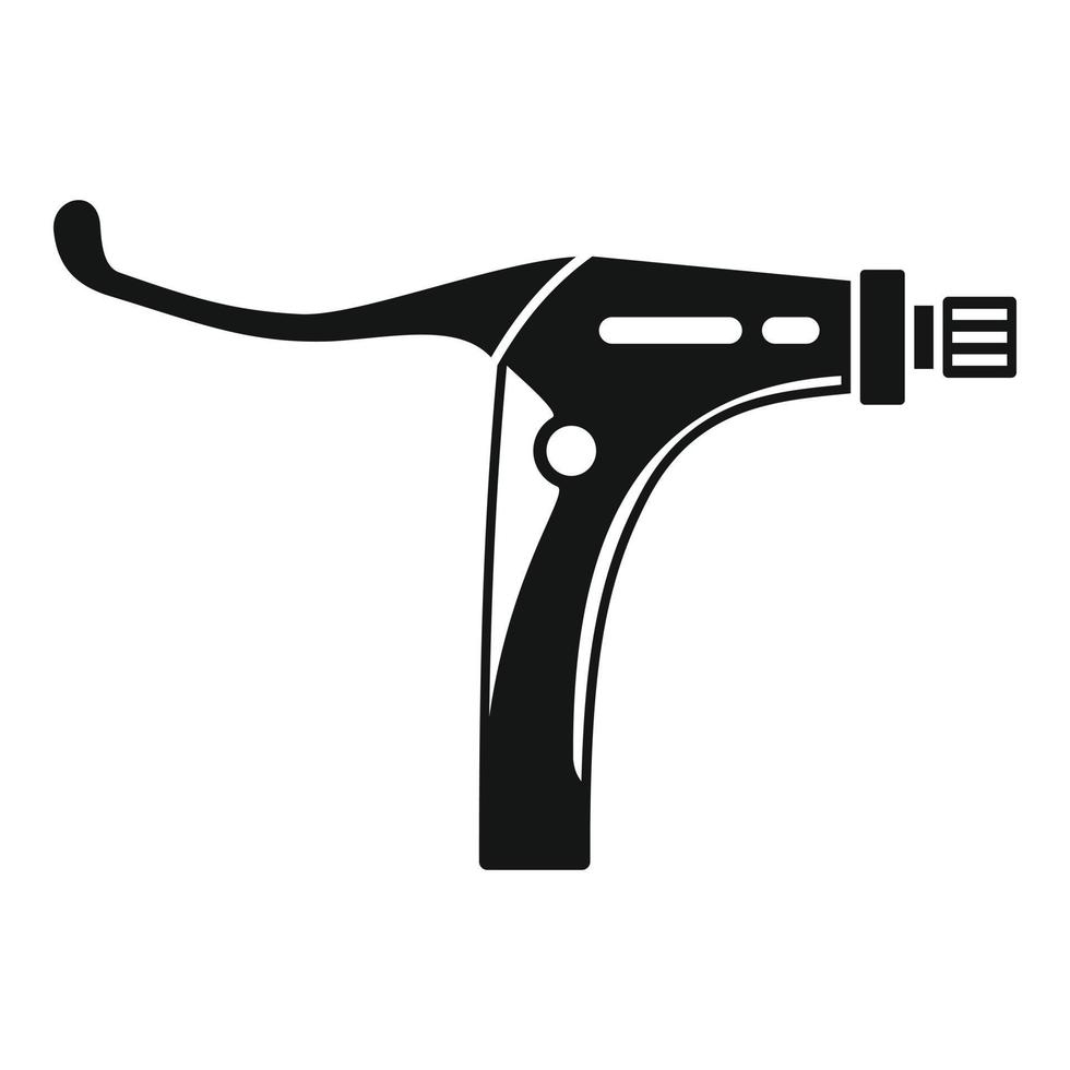 Bike brake clamp icon, simple style vector