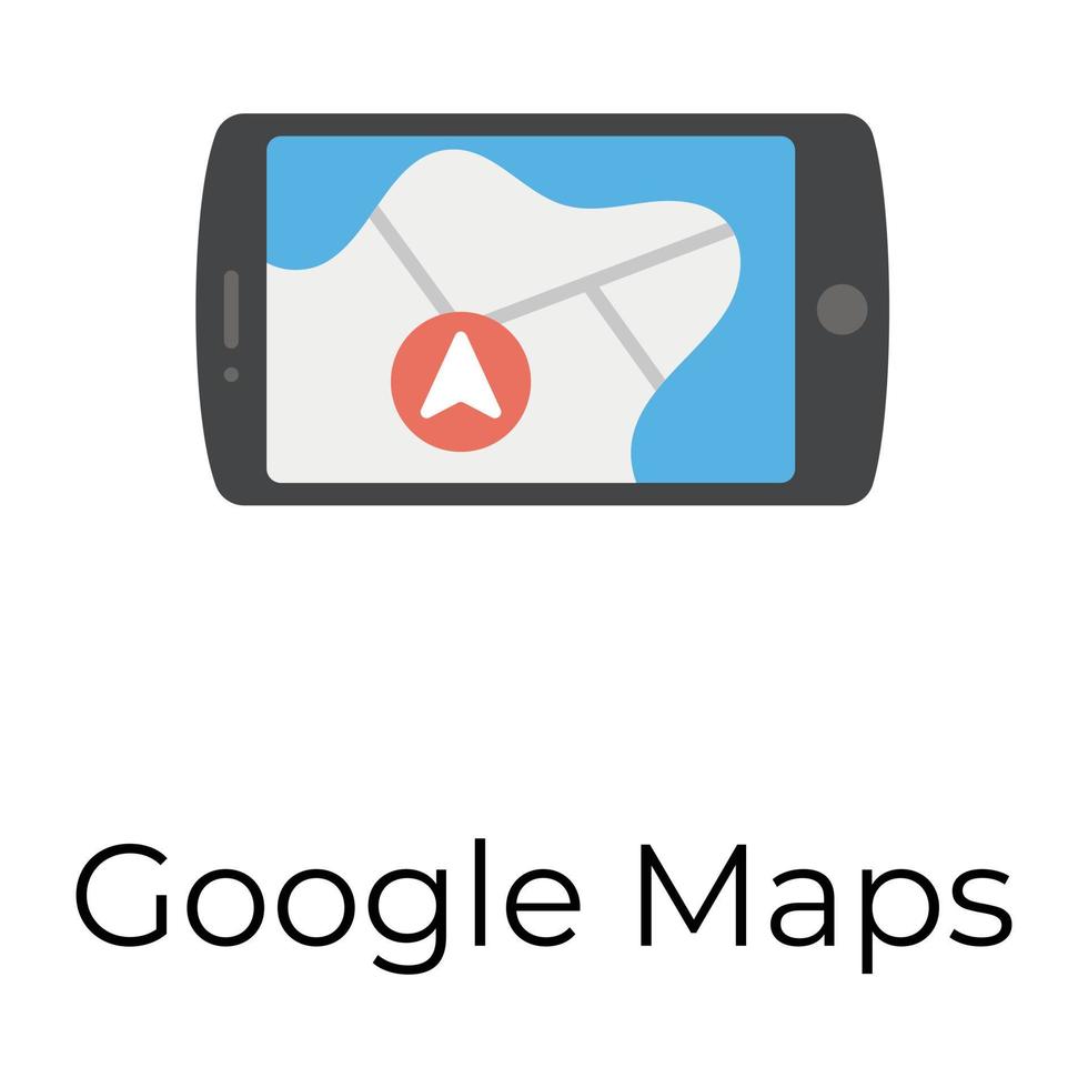 Trendy Google maps vector