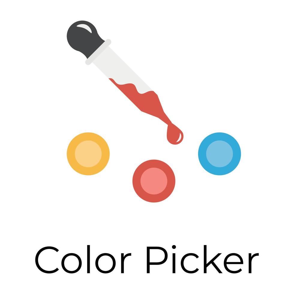 Trendy Colour Picker vector