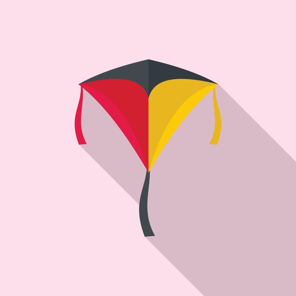 Children kite icon, flat style vector