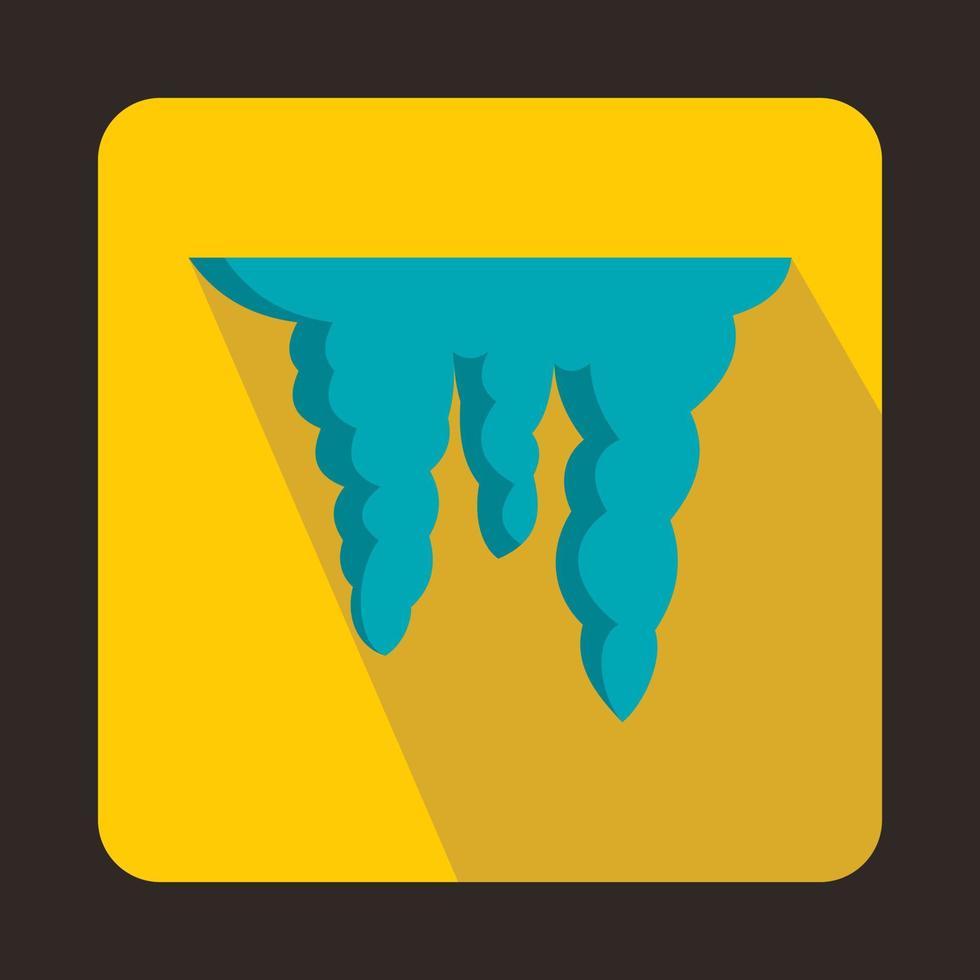 Icicles icon in flat style vector