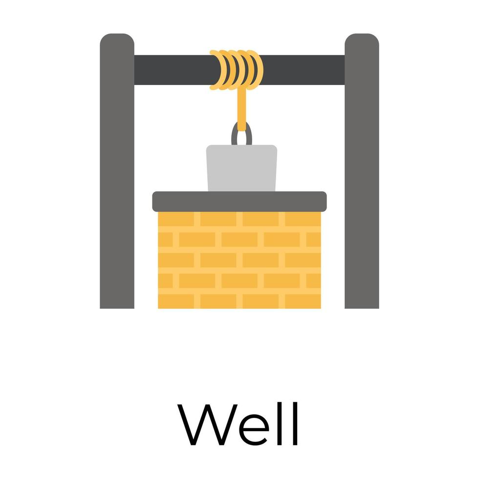 Trendy Well Concepts vector