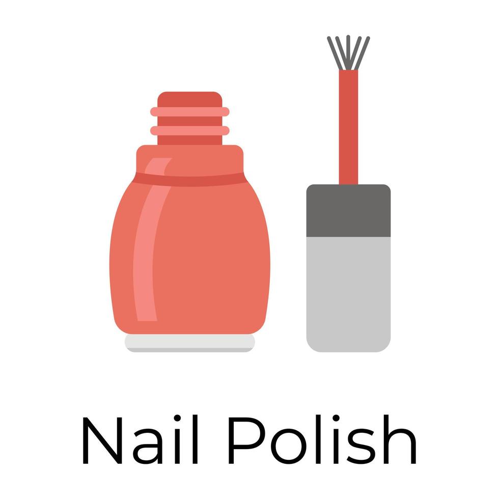 Trendy Nail Polish vector