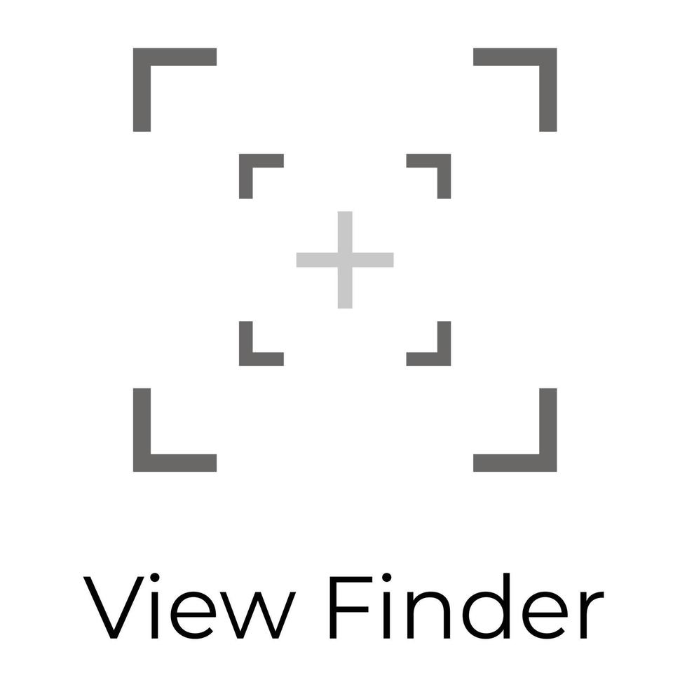 Trendy View Finder vector