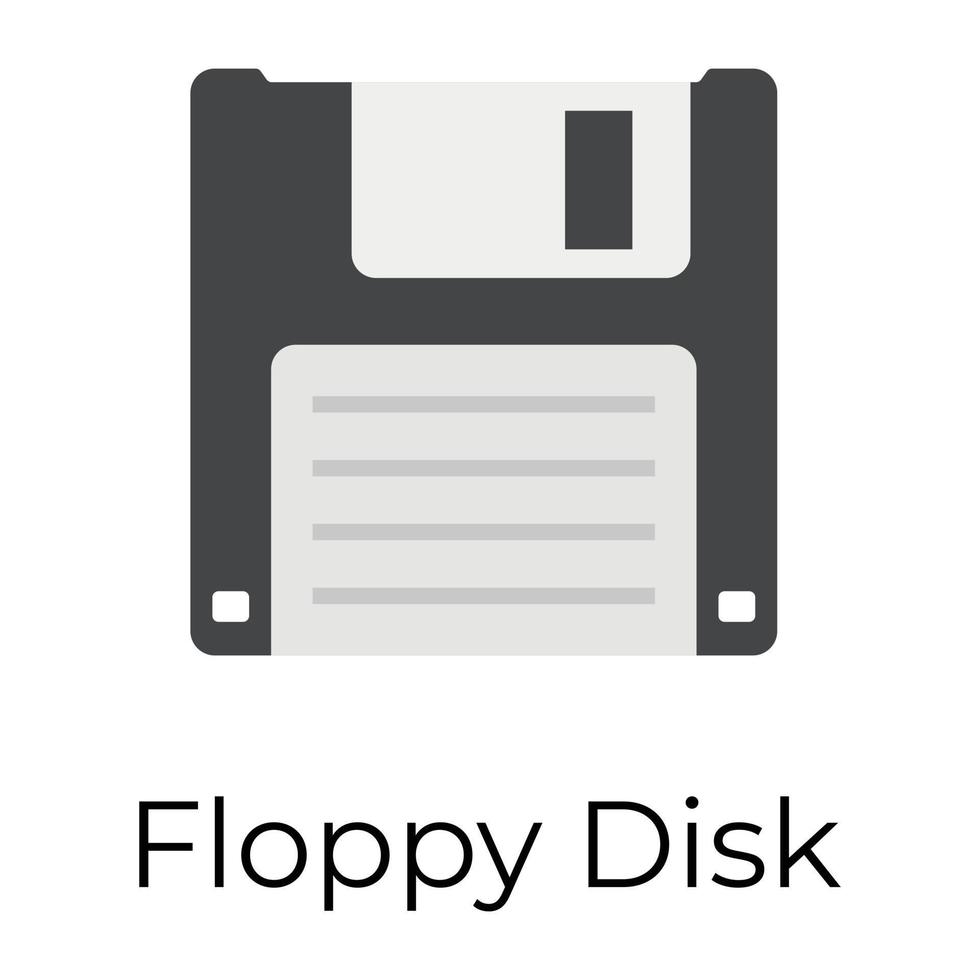 Trendy Floppy Disk vector