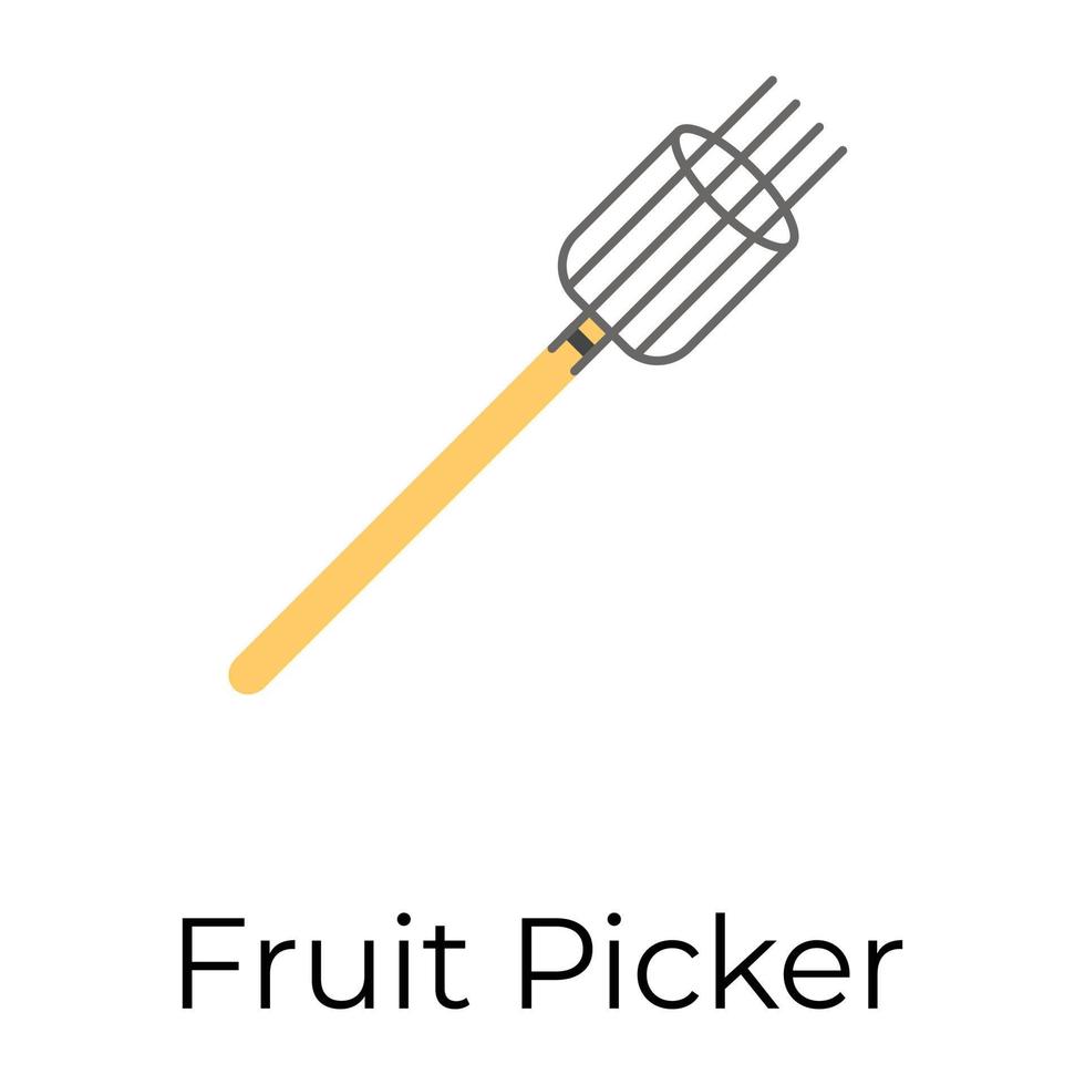 Trendy Fruit Picker vector