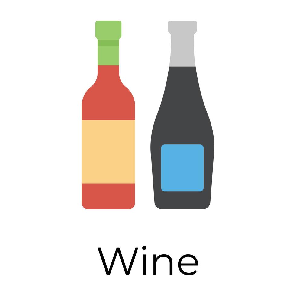 Trendy Wine Concepts vector