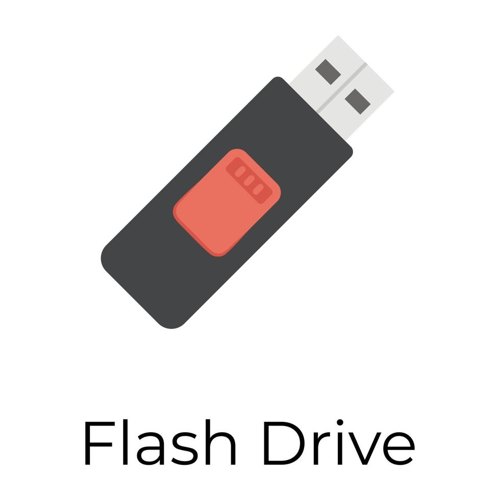 Trendy Flash drive vector