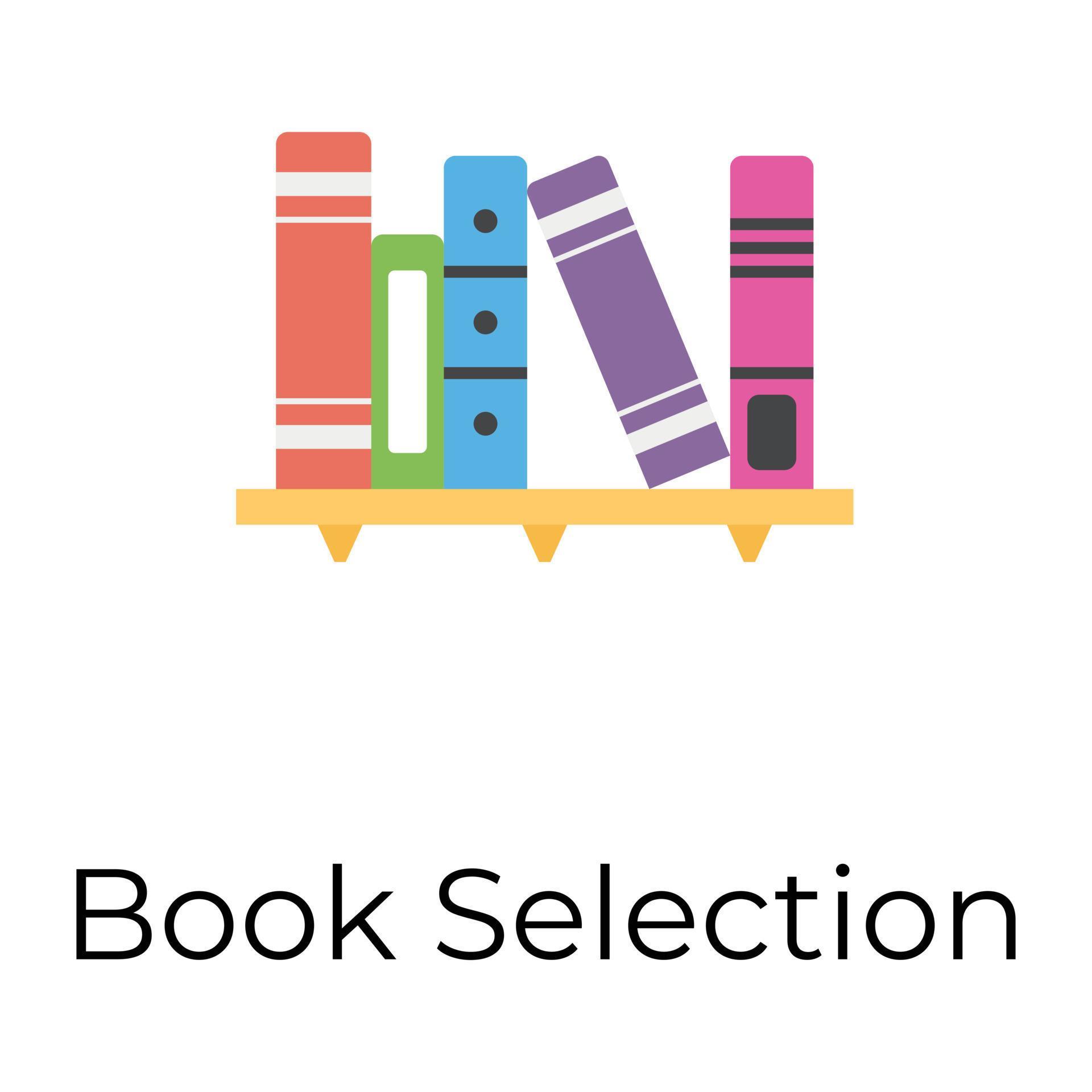 Trendy Book Selection 14415819 Vector Art at Vecteezy