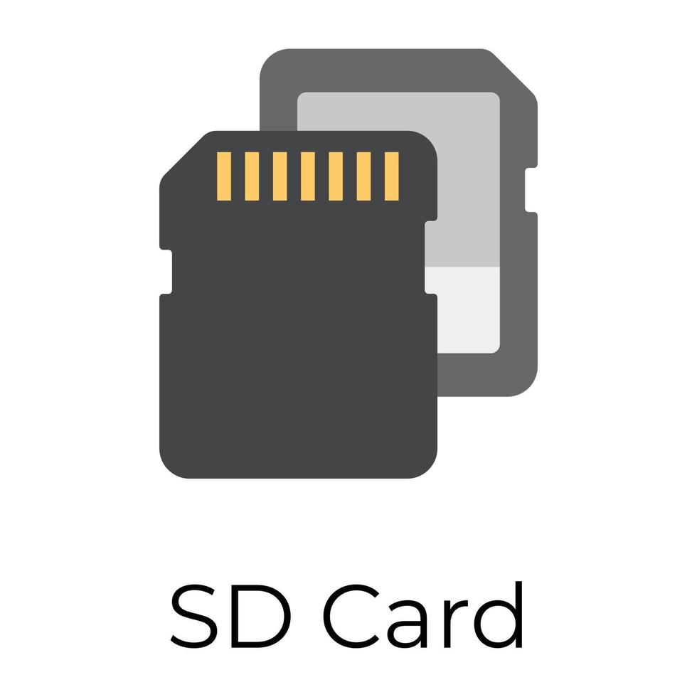 Trendy Sd Card vector