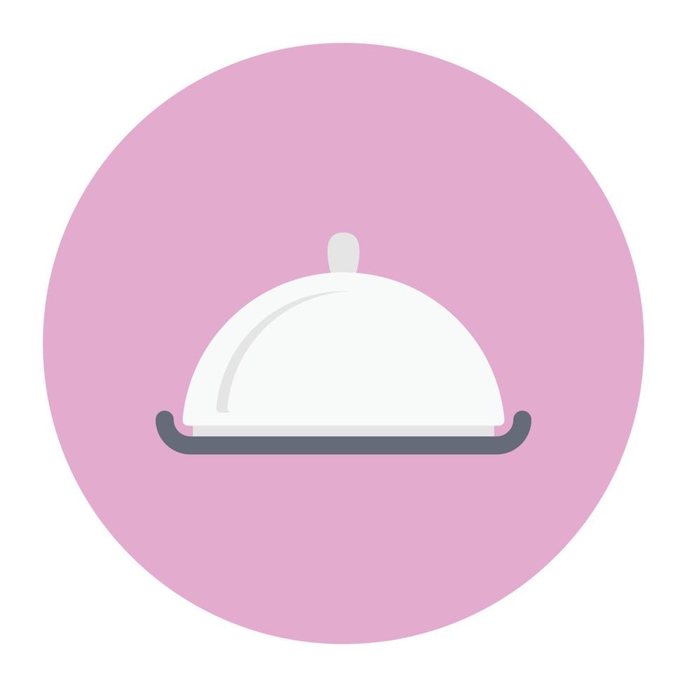 ilustración de vector de cubierta de alimentos en un fondo. símbolos de calidad premium. iconos vectoriales para concepto y diseño gráfico.
