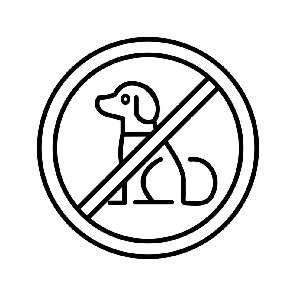 No Pets Vector Icon