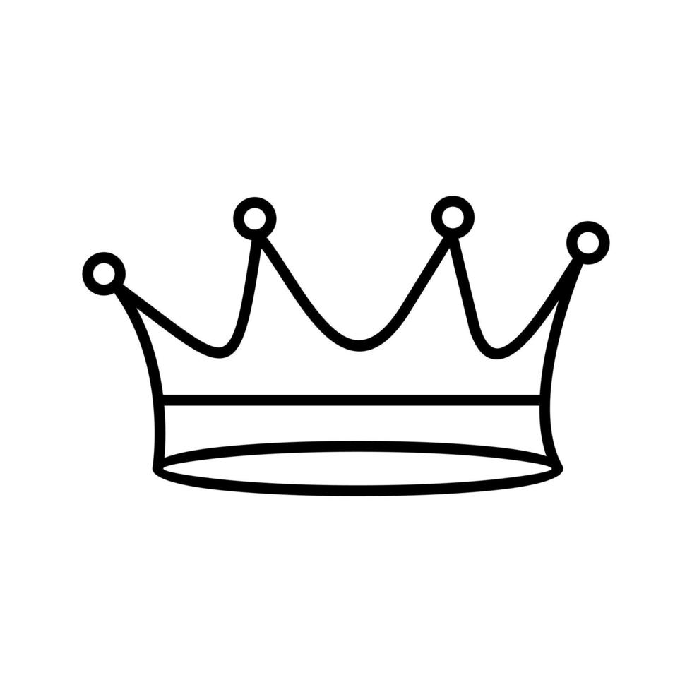 icono de vector de corona de rey