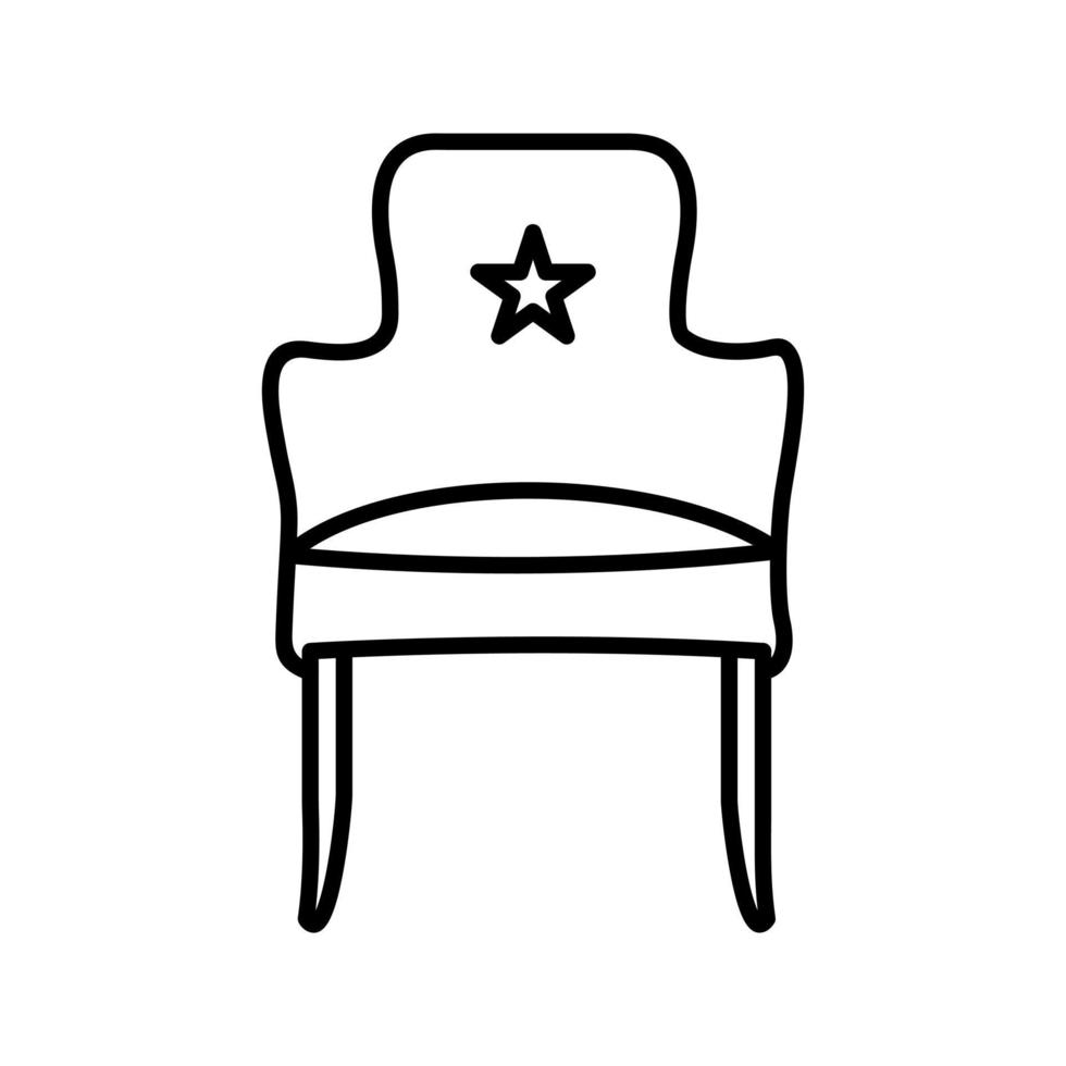 icono de vector de asiento