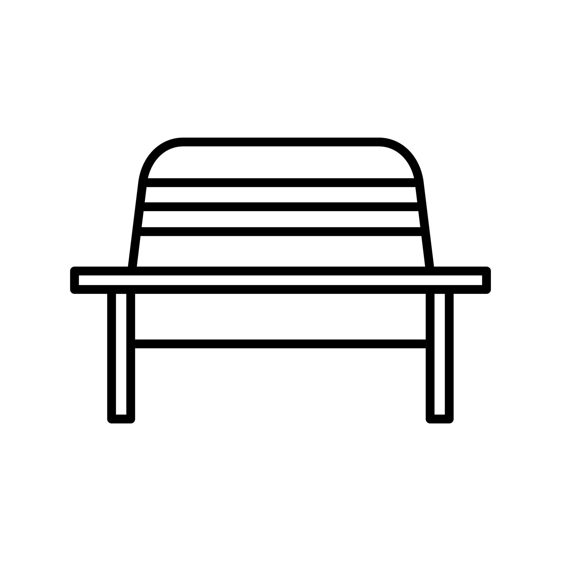 Garden Bench Vector Icon 14416041 Vector Art at Vecteezy