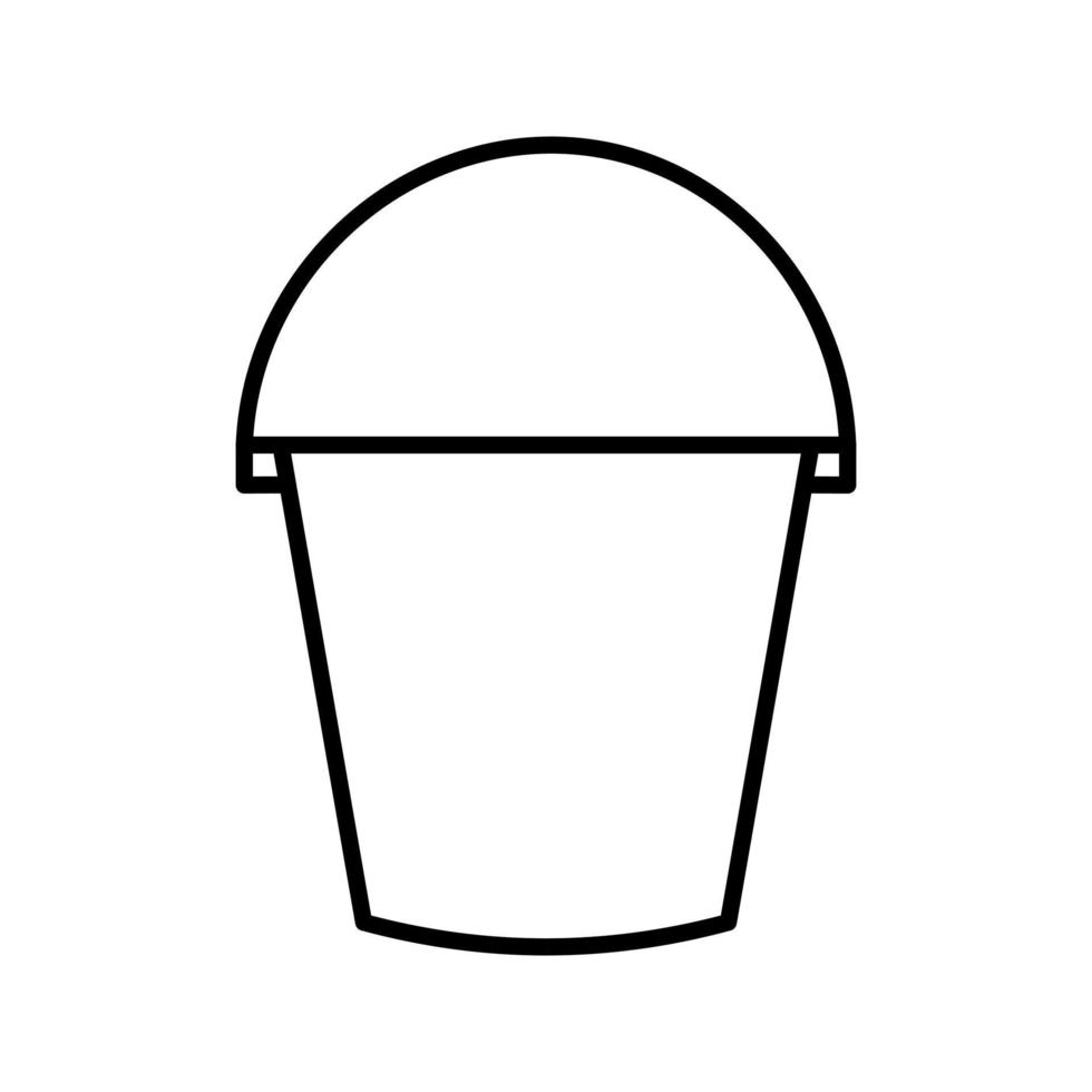 Water Bucket Vector Icon