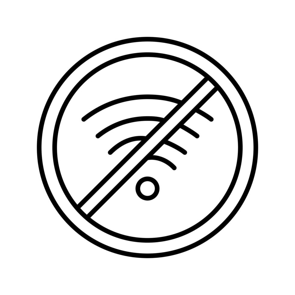 No Wifi Vector Icon