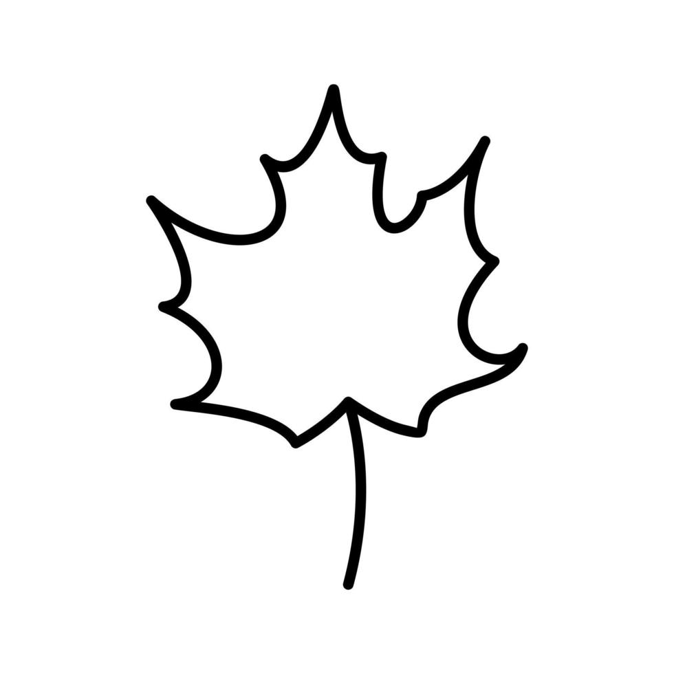 Autumn Leaf Vector Icon