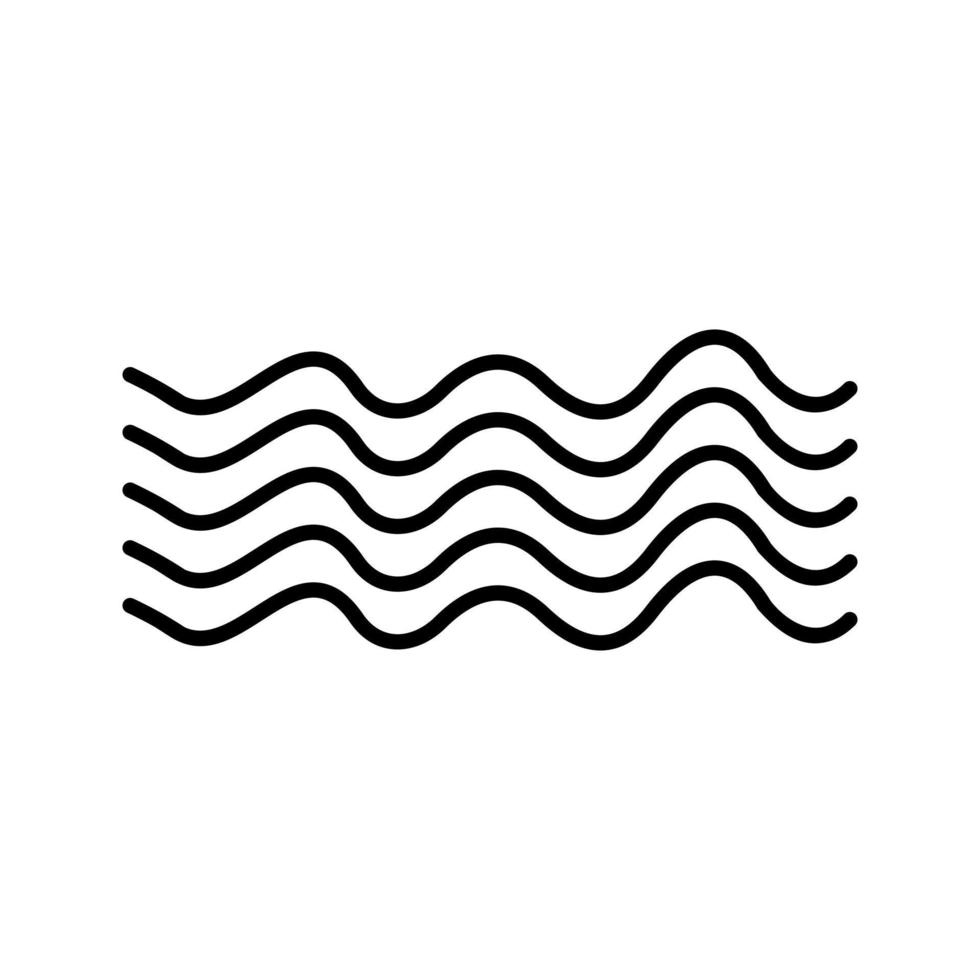 icono de vector de ondas magnéticas