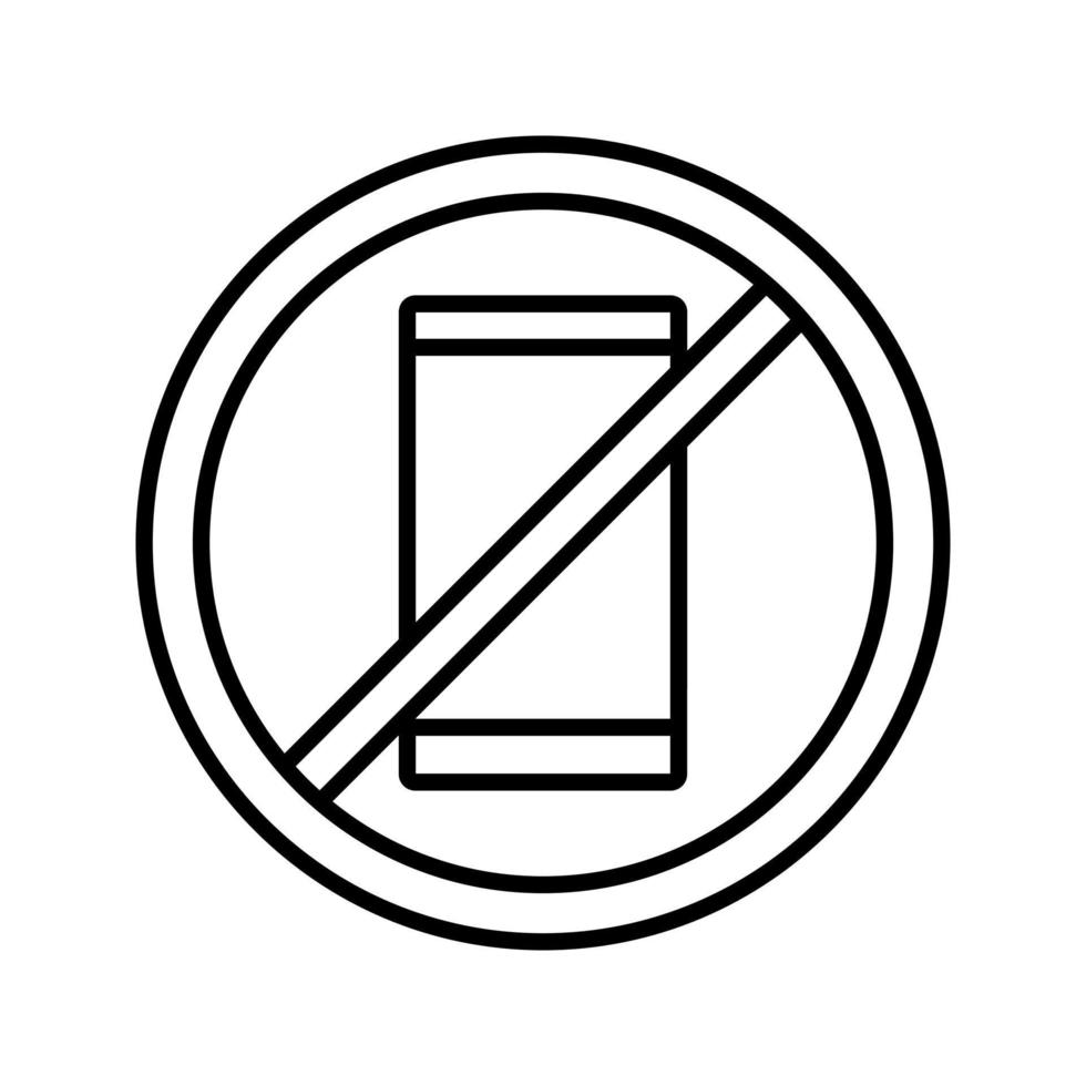 No Cell Phones Vector Icon