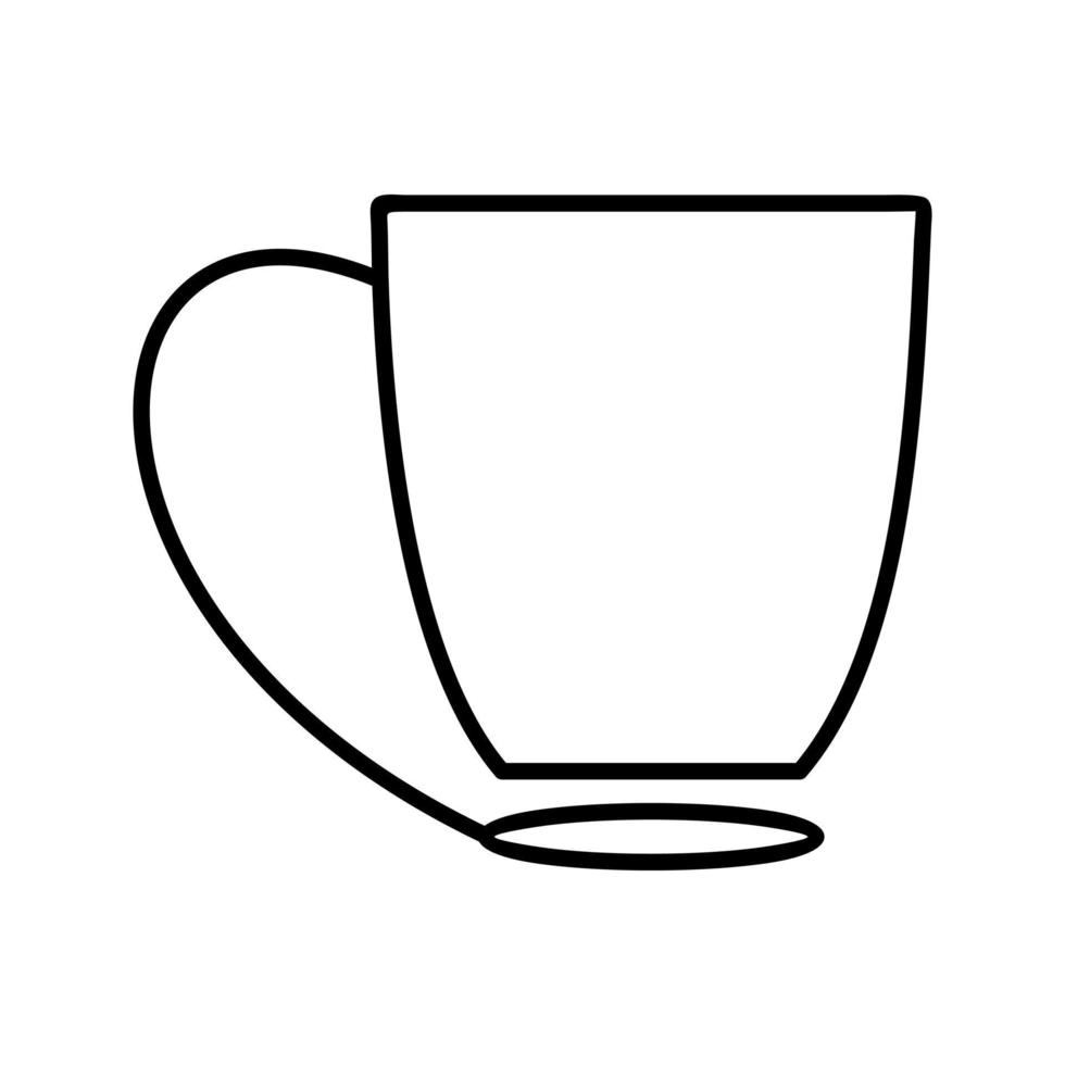 icono de vector de taza de café