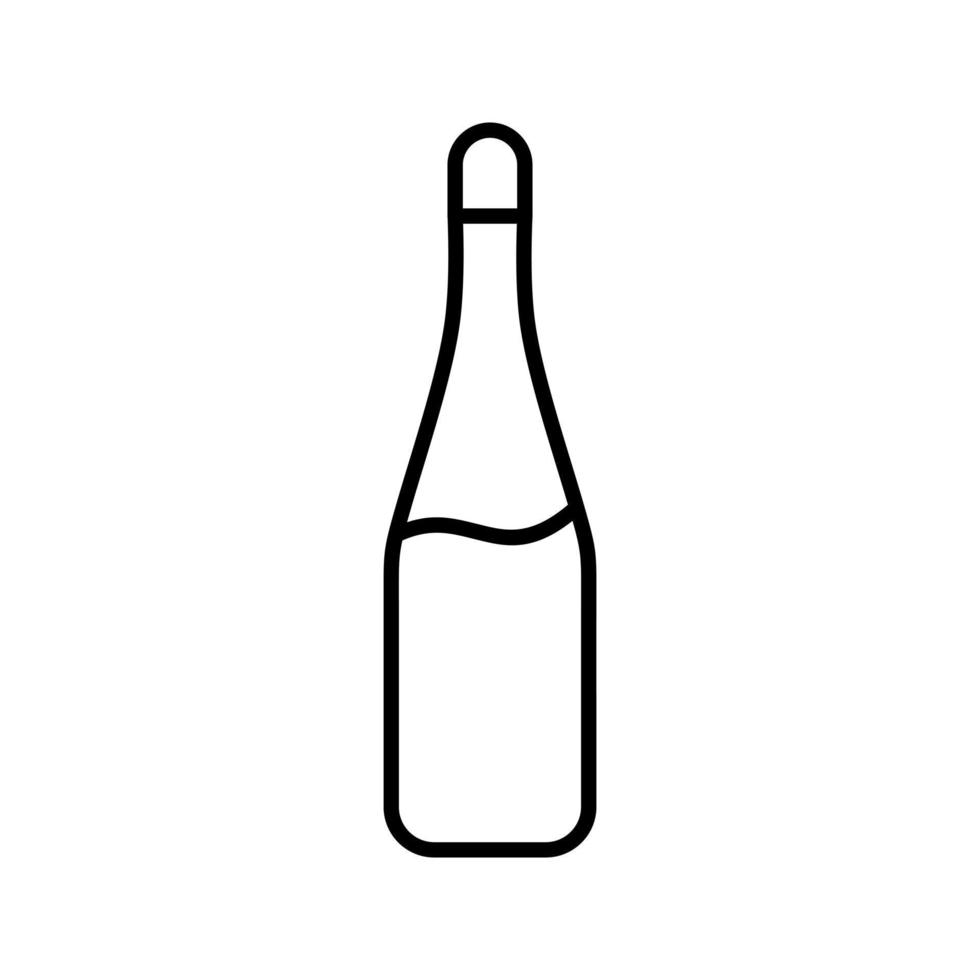 Champagne Bottle Vector Icon