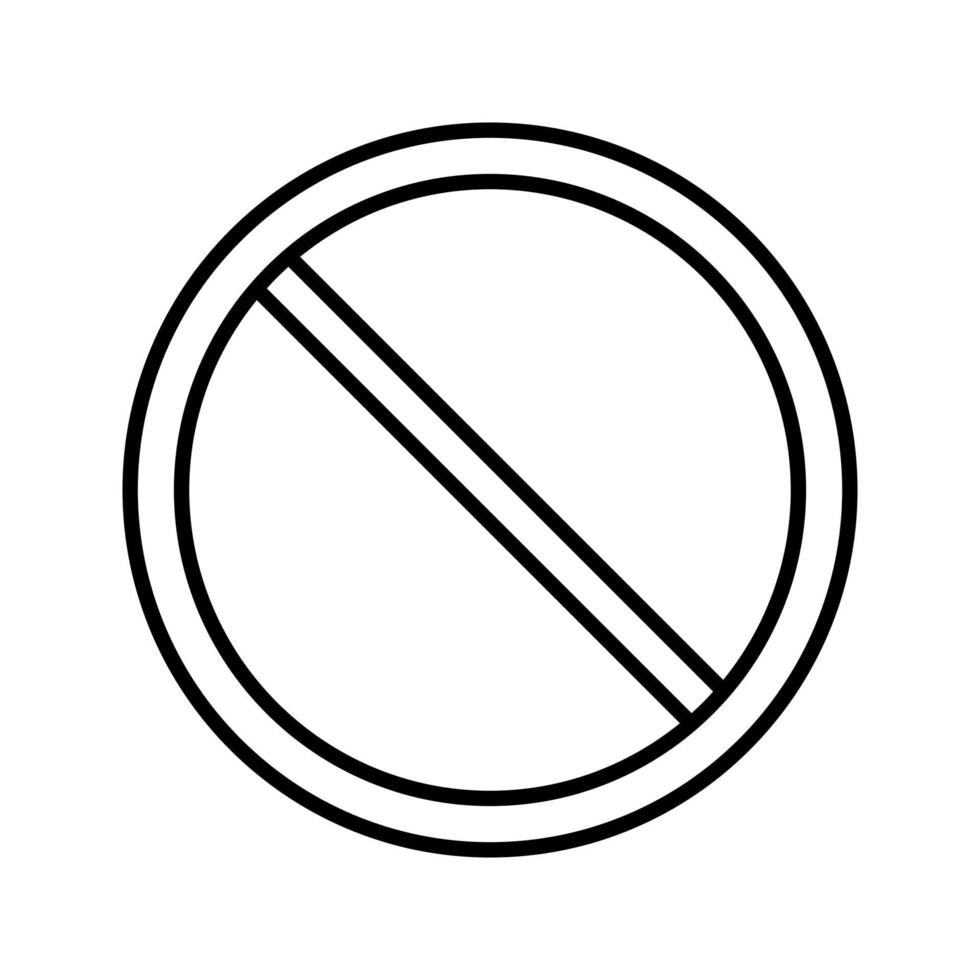 Prohibited Vector Icon
