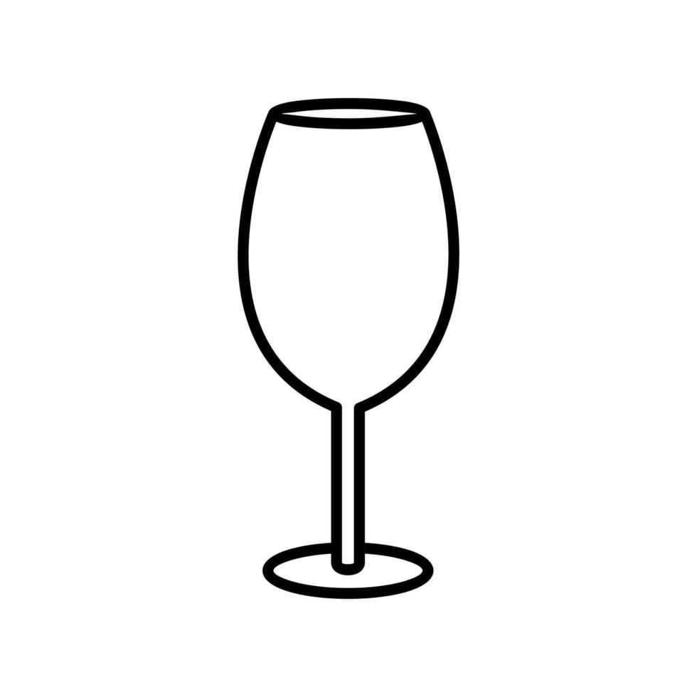 icono de vector de copa de vino