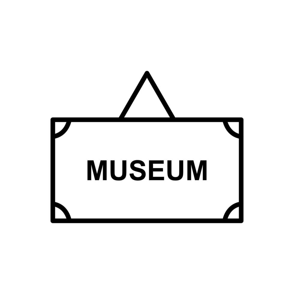 Museum Tag Vector Icon