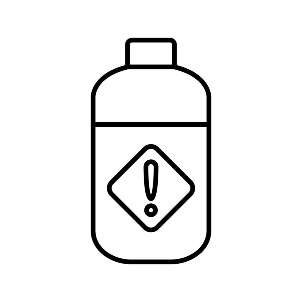Pesticide Bottle Vector Icon