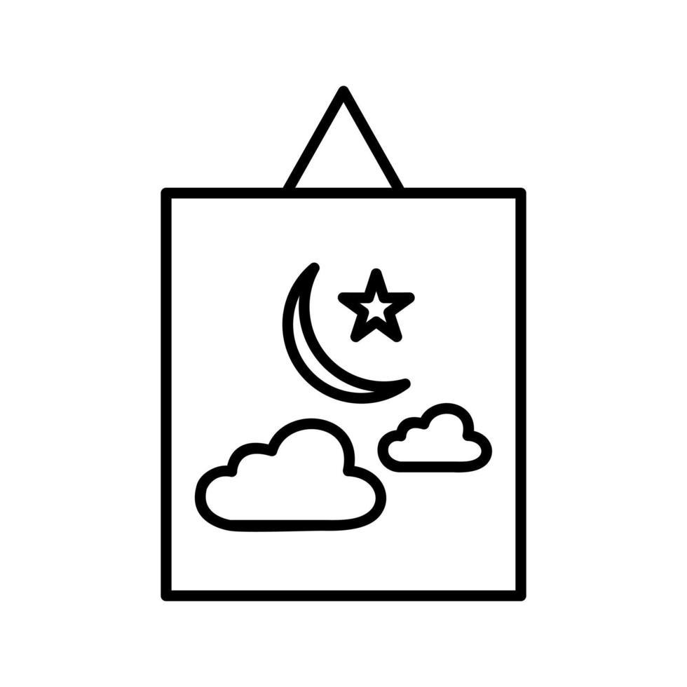 Hanging Painting Vector Icon