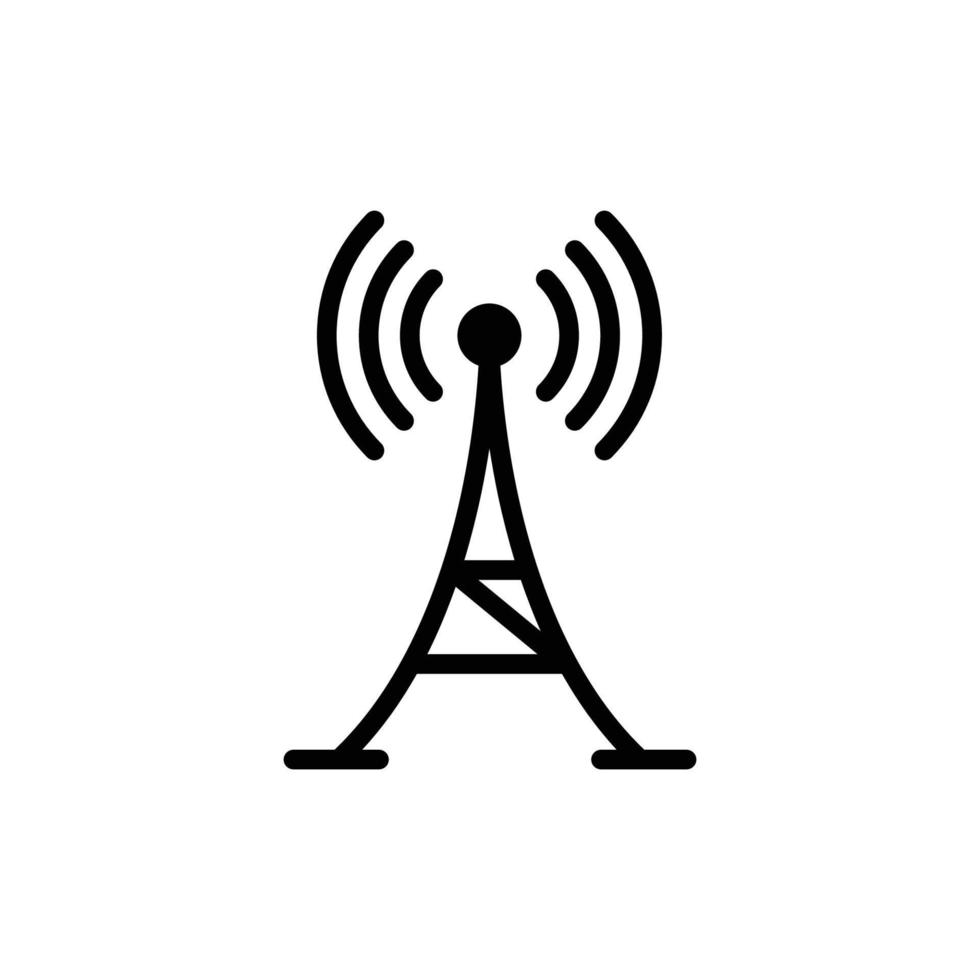 plantilla de diseño de vector de icono de antena