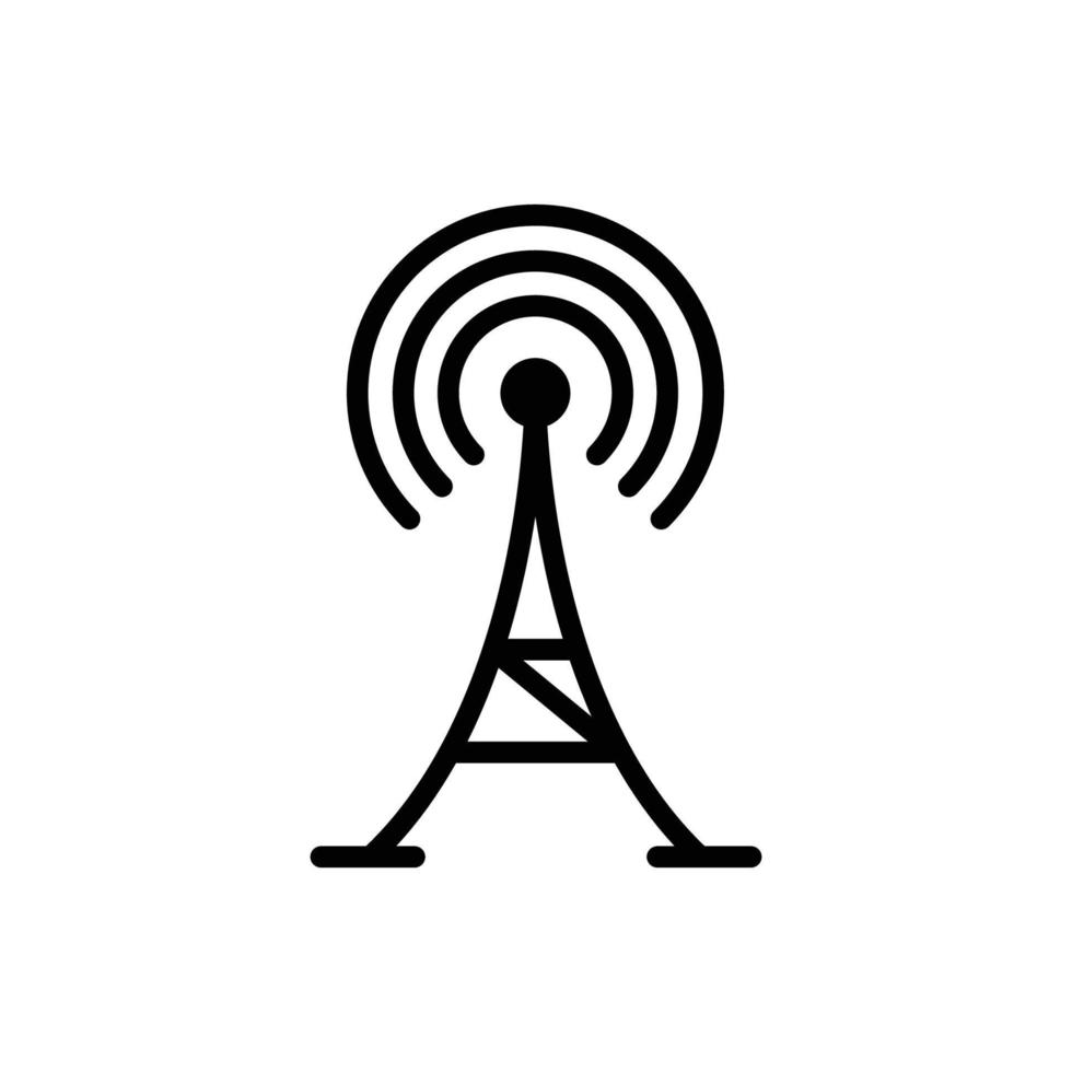 plantilla de diseño de vector de icono de antena