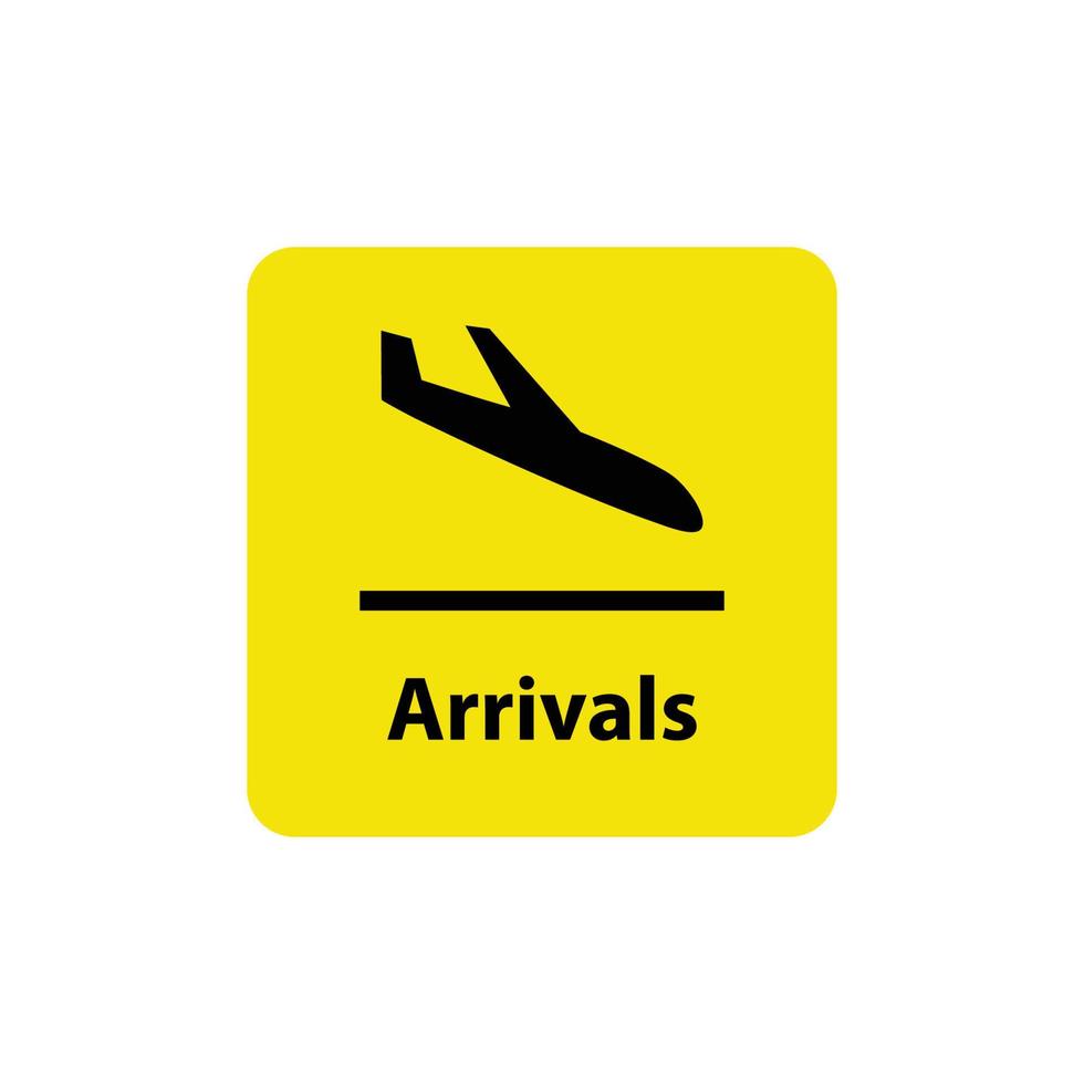 plantilla de diseño de vector de icono de aeropuerto