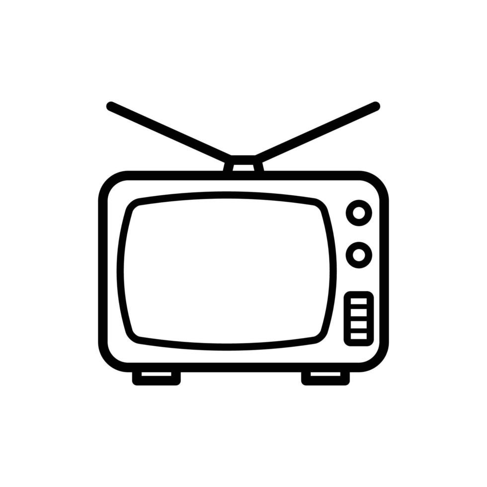 plantilla de diseño de vector de icono de televisión
