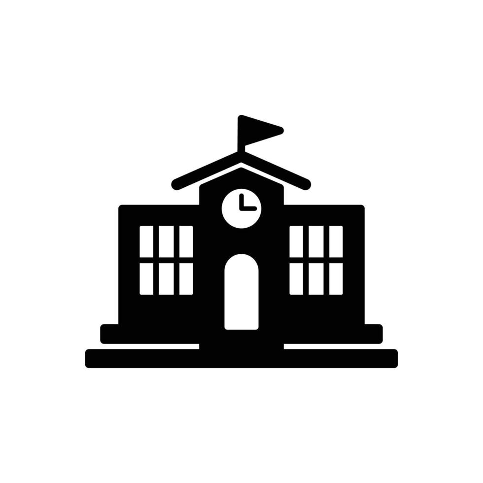 school building icon vector design template