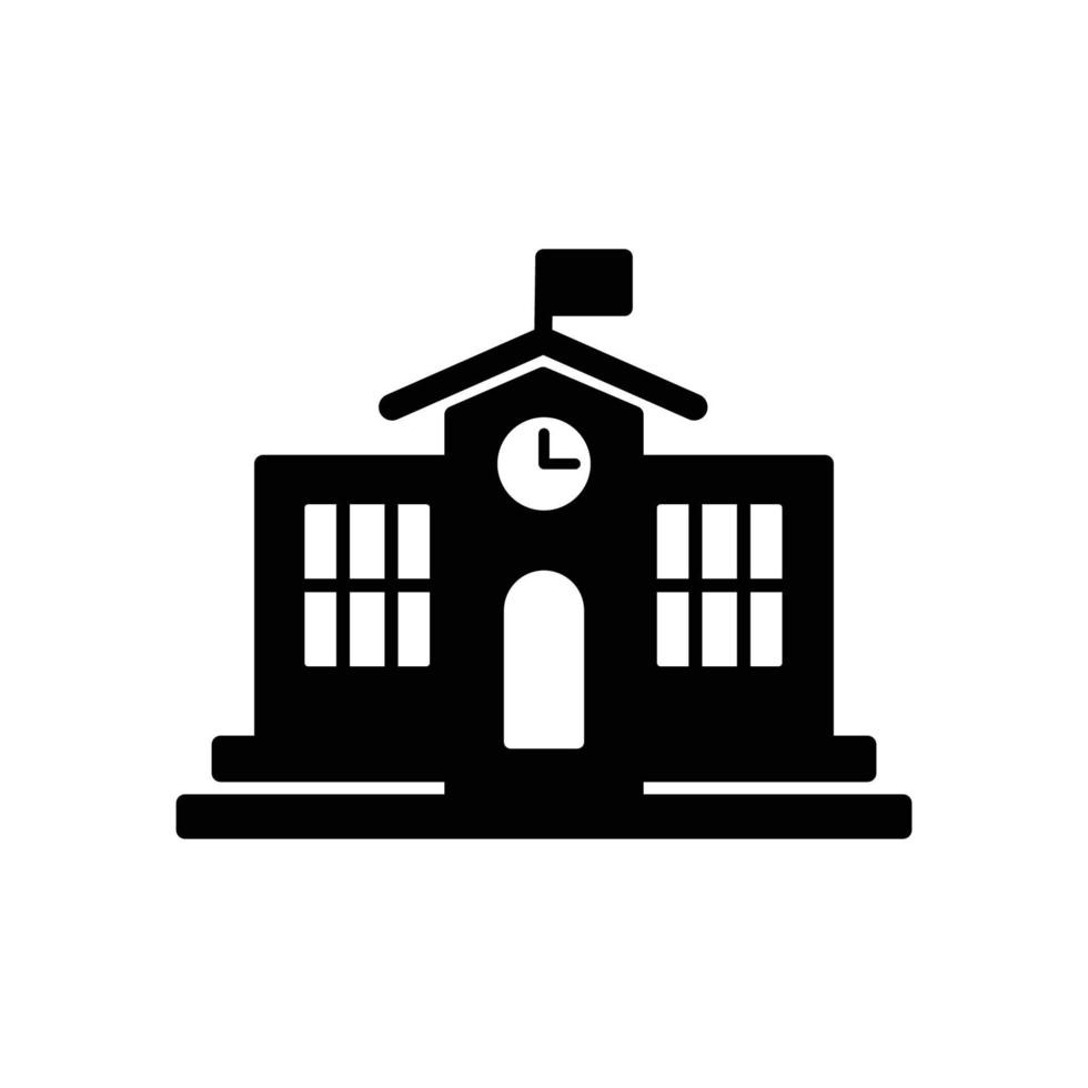 school building icon vector design template