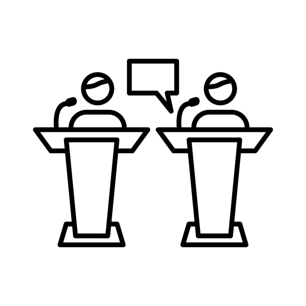 Debate Vector Icon