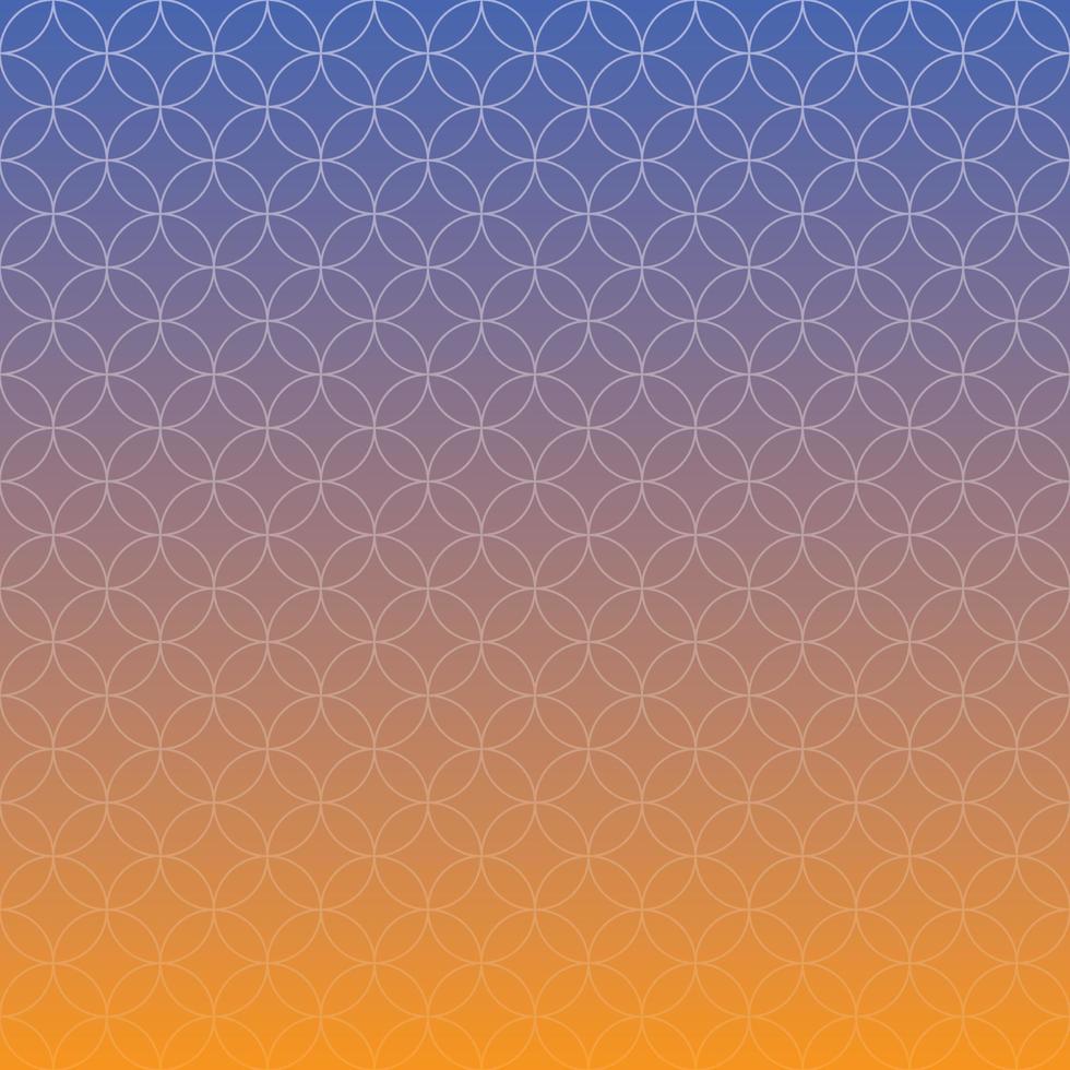 blue and orange gradient background with floral and circle motifs premium and modern suitable for social media vector