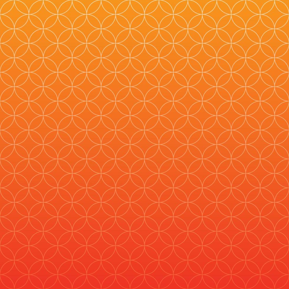 orange gradient background with floral and circle motifs premium and modern suitable for social media vector