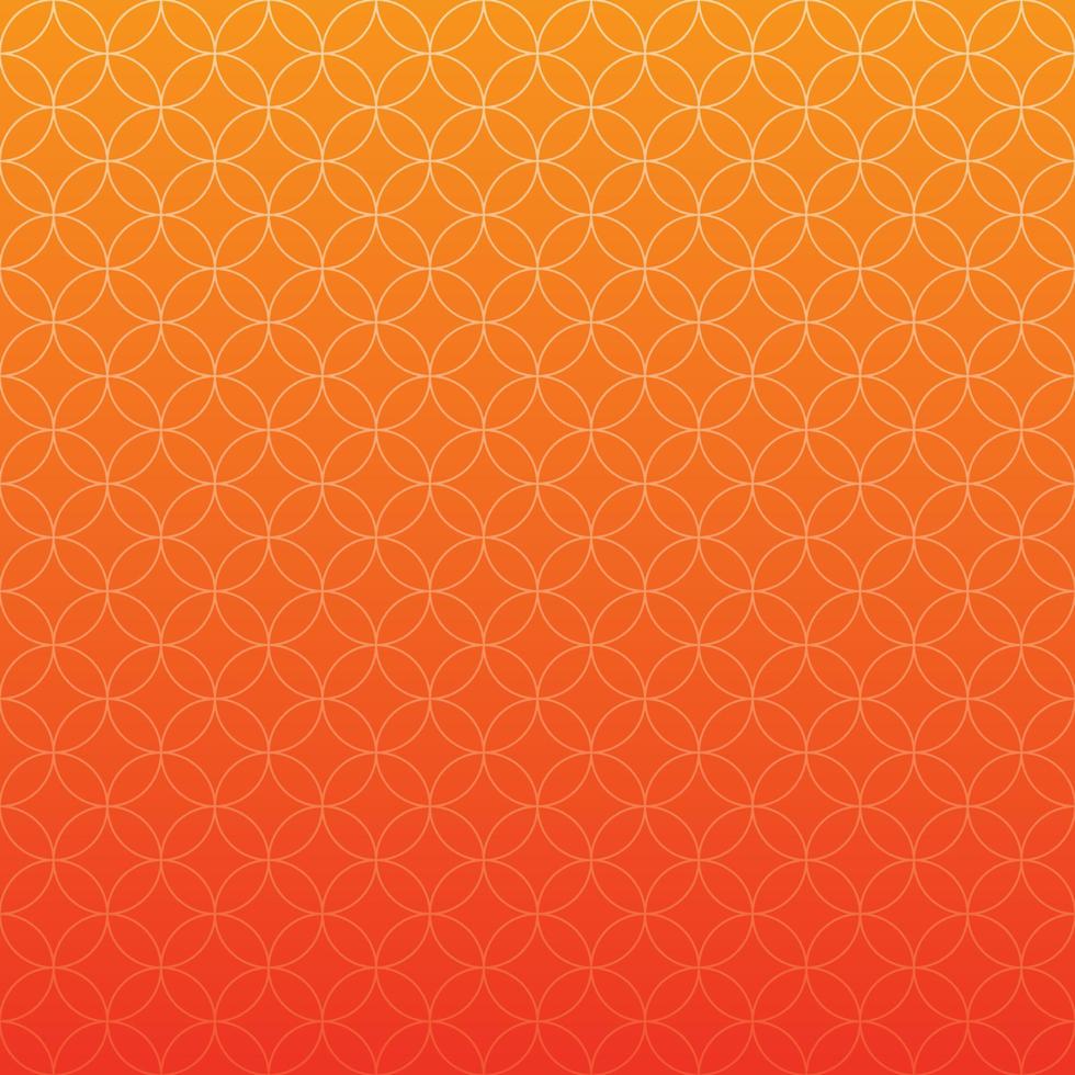 orange gradient background with floral and circle motifs premium and modern suitable for social media vector