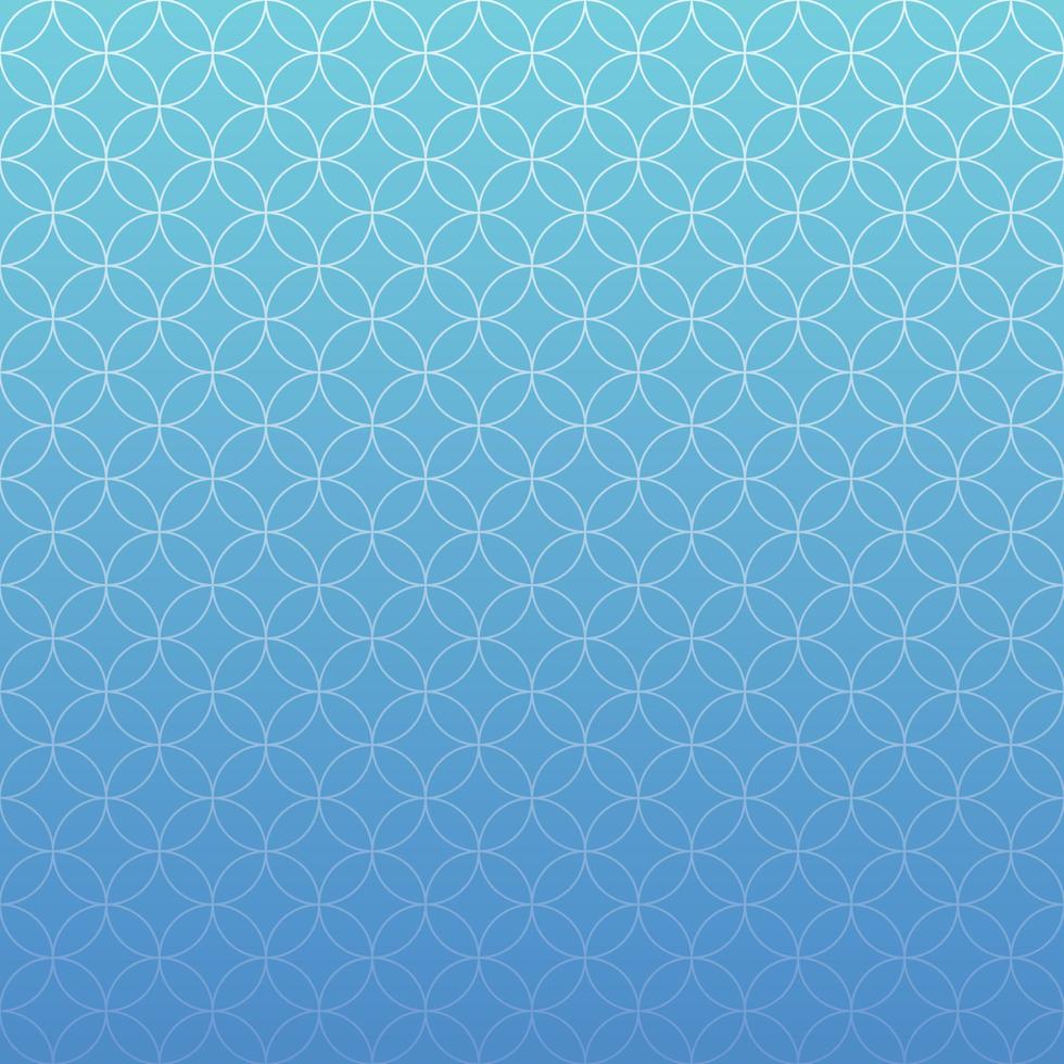 blue sea gradient background with floral and circle motifs premium and modern suitable for social media vector