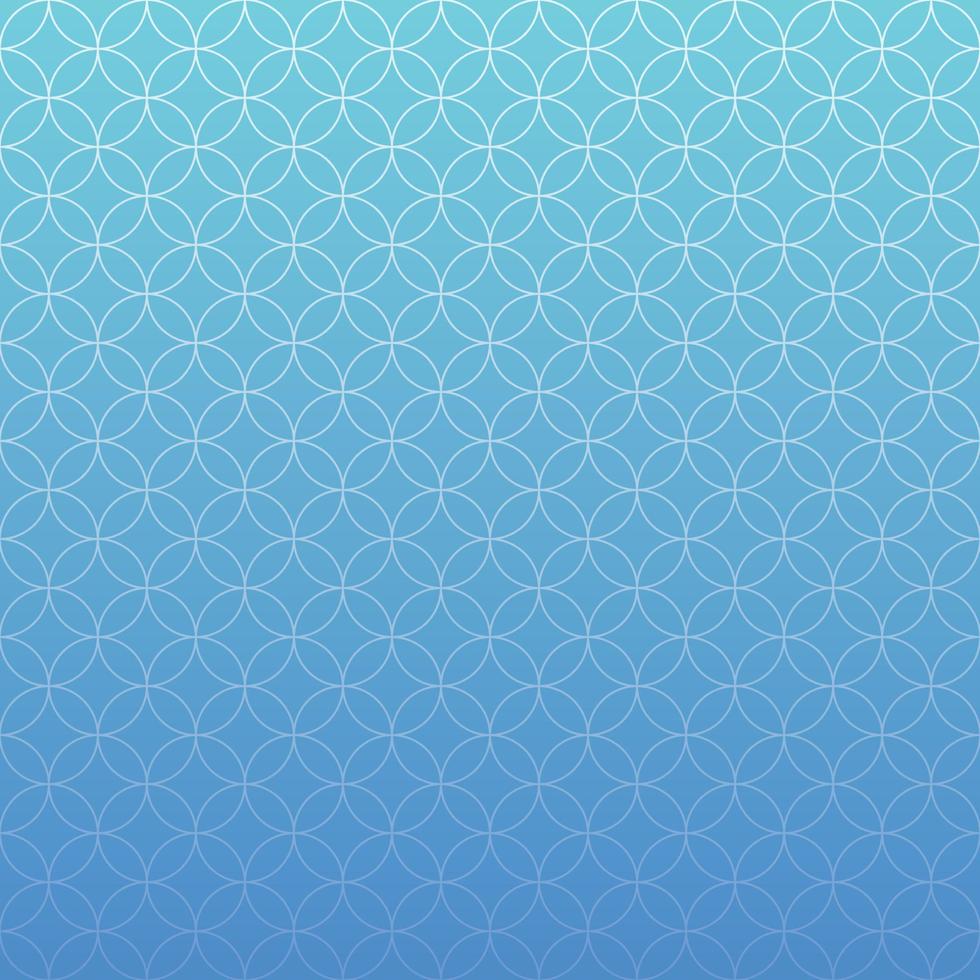 fondo degradado de mar azul con motivos florales y circulares premium y moderno adecuado para redes sociales vector