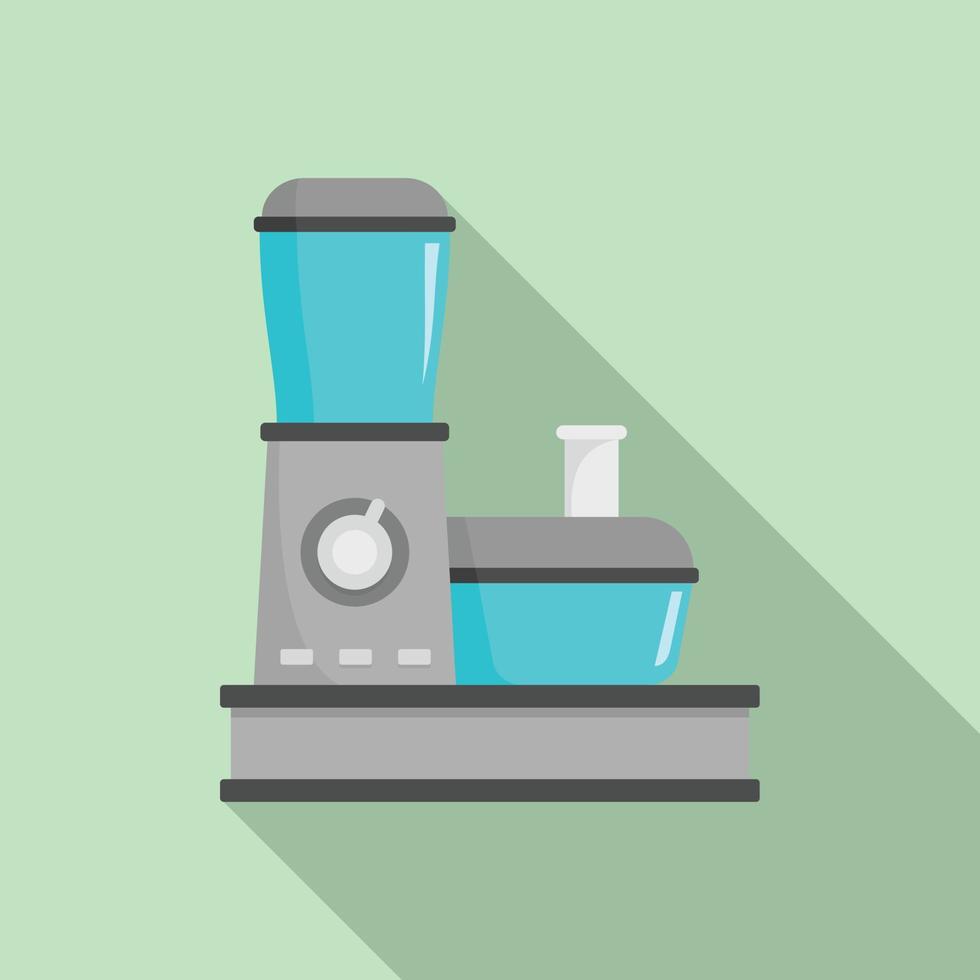 Food processor icon, flat style vector